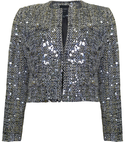 BCJ89A33BSH Sequin Bolero in Evening Paillettes