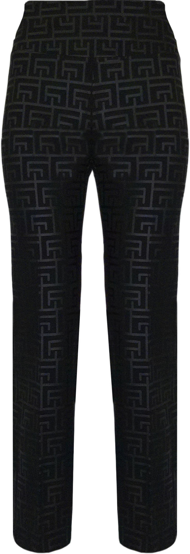 BCP8909B28PR Printed Straight Scuba Pants with 28" Inseam