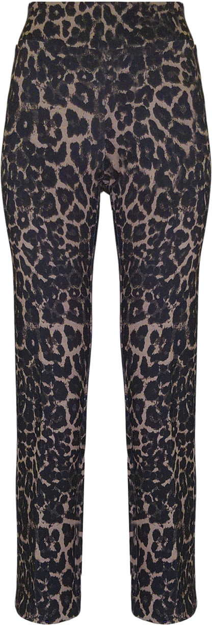 BCP8909B28PR Printed Straight Scuba Pants with 28" Inseam