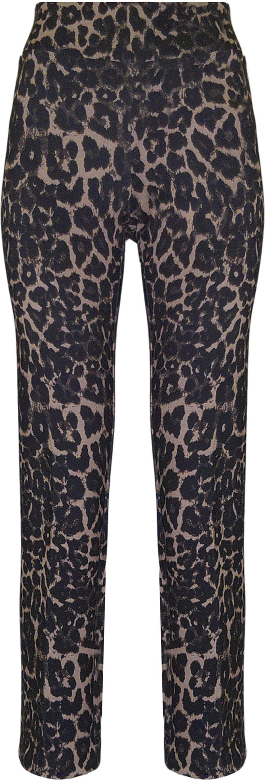 BCP8909B28PR Printed Straight Scuba Pants with 28" Inseam