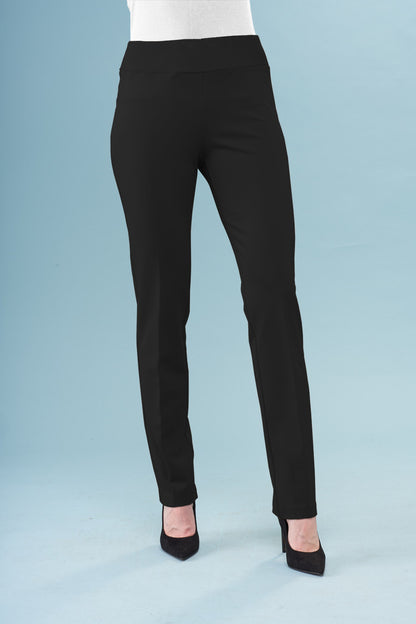 BCP8909B Solid Scuba Straight Pants