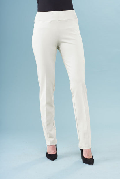 BCP8909B Solid Scuba Straight Pants
