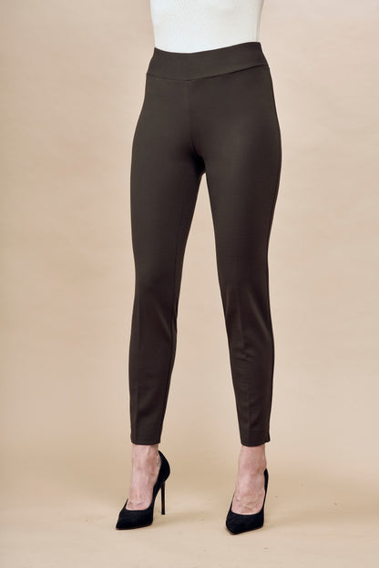 BCP8909SKB Solid Scuba Skinny Pants