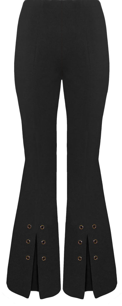 BCP8987G Flared Vented Pants with Grommets