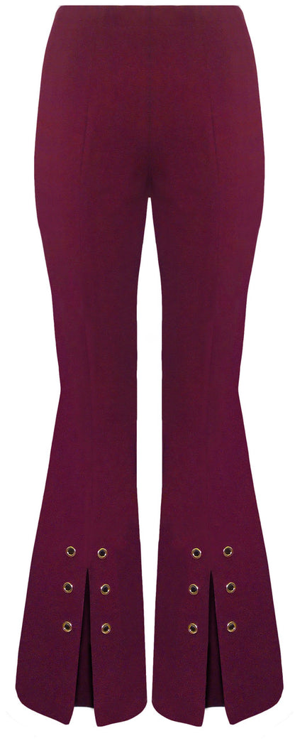 BCP8987G Flared Vented Pants with Grommets