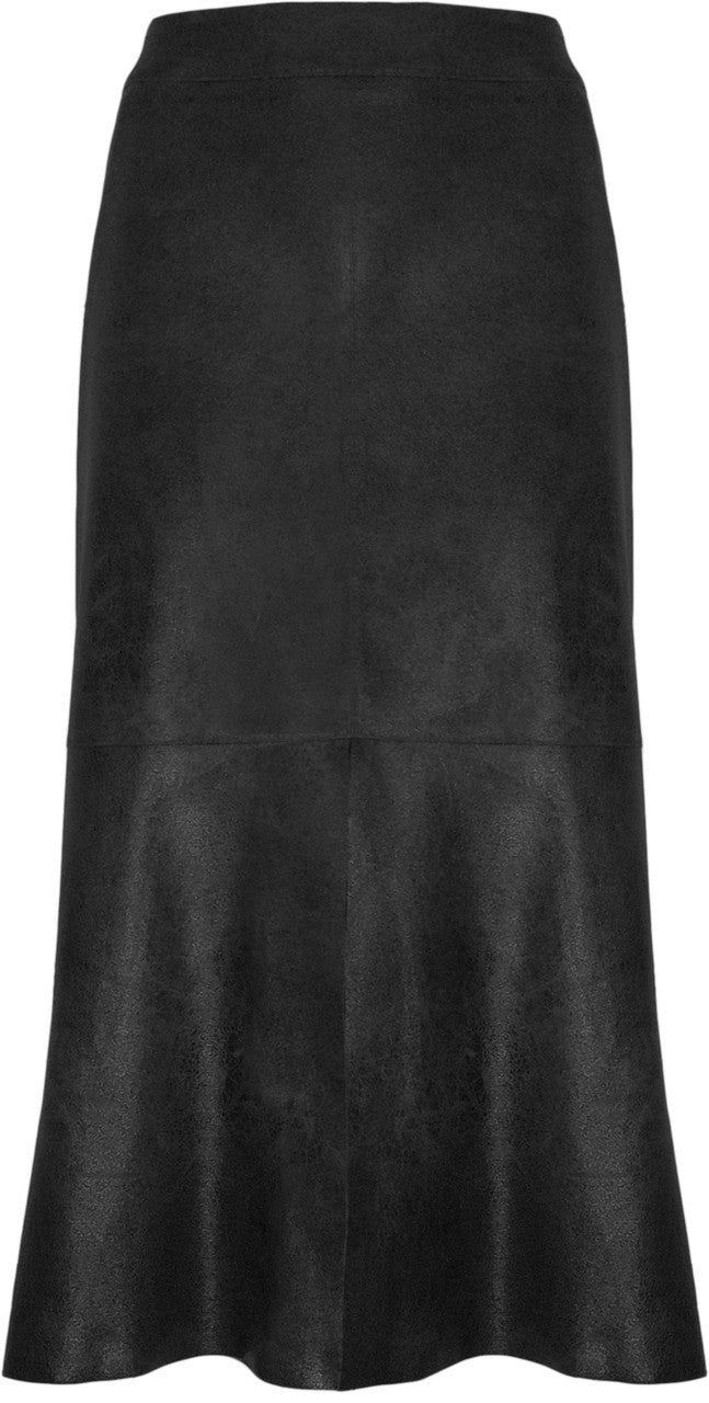 BCS8765A Faux Vegan Textured Leather Skirt
