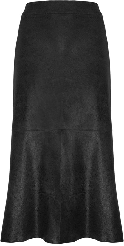 BCS8765A Faux Vegan Textured Leather Skirt