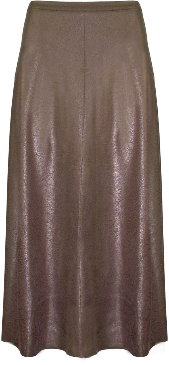 BCS8917B Faux Vegan Leather Skirt
