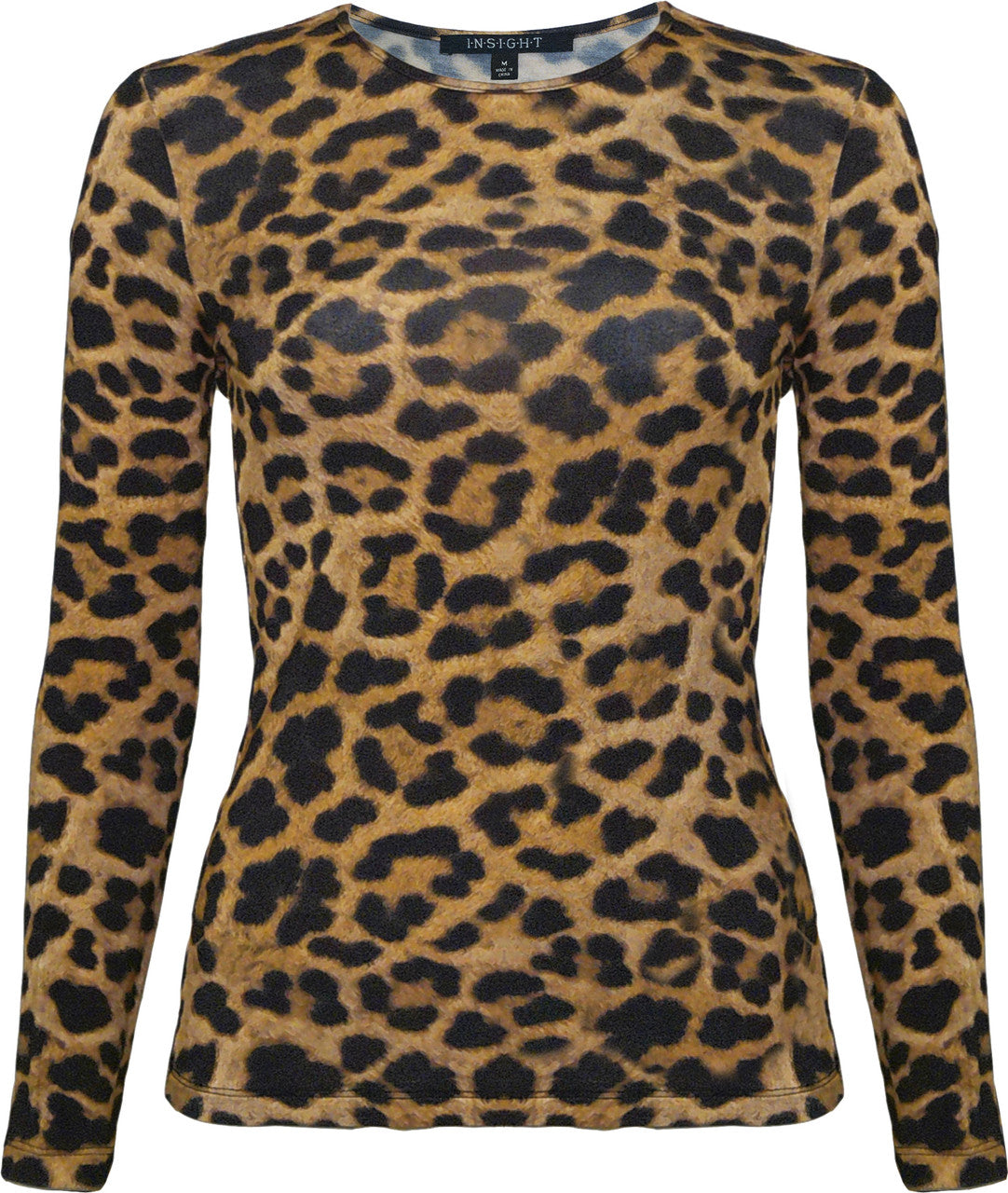 BCT0326 Printed Long Sleeve Top in Jaguar