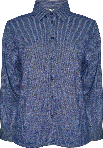 BCT3047 Metallic Button Up Top