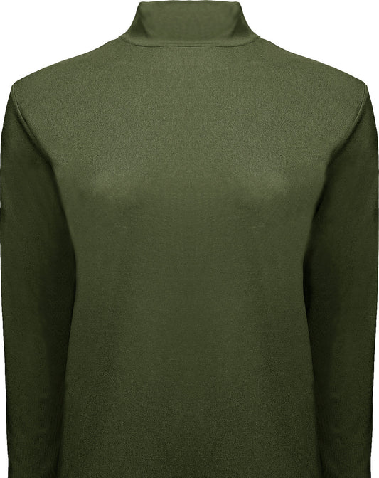 BCT3647 Mock Neck Long Sleeve Top