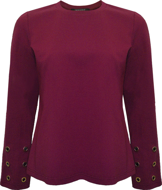 BCT7667B Knit Top with Grommets