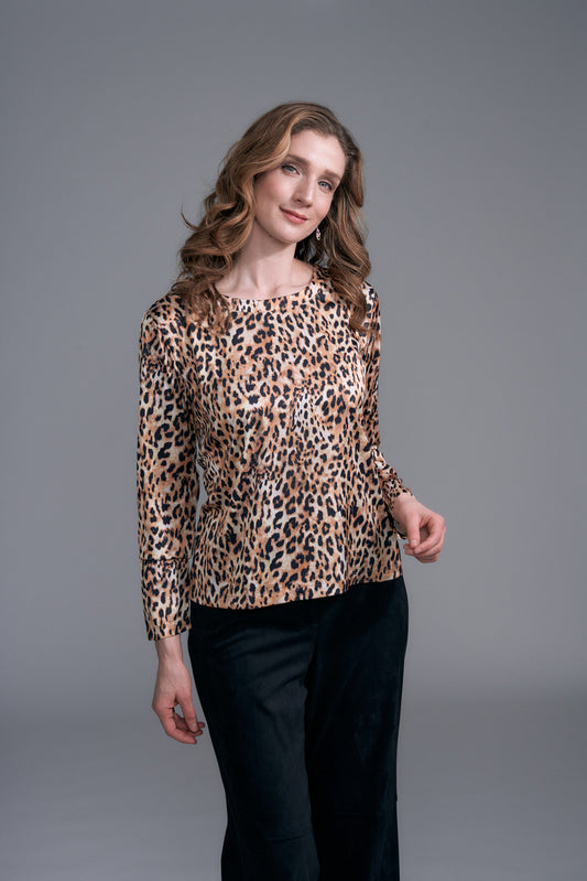 BCT6757PR Satin Scoopneck Tee