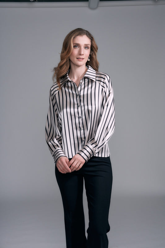 BCT17647Printed Button Up
