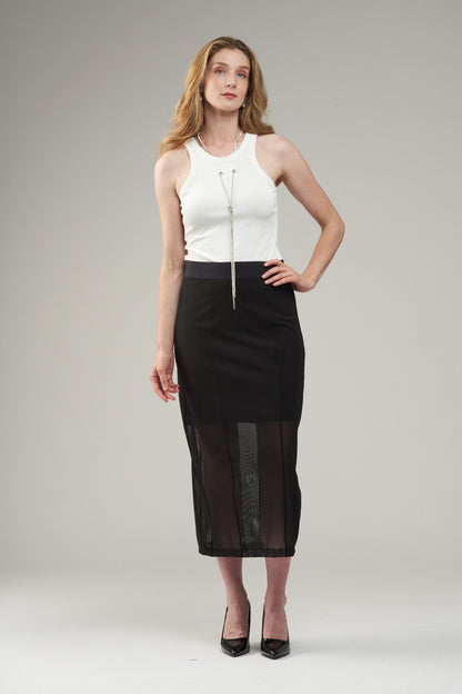 BCT1827 Rhinestone Necklace Tank Top