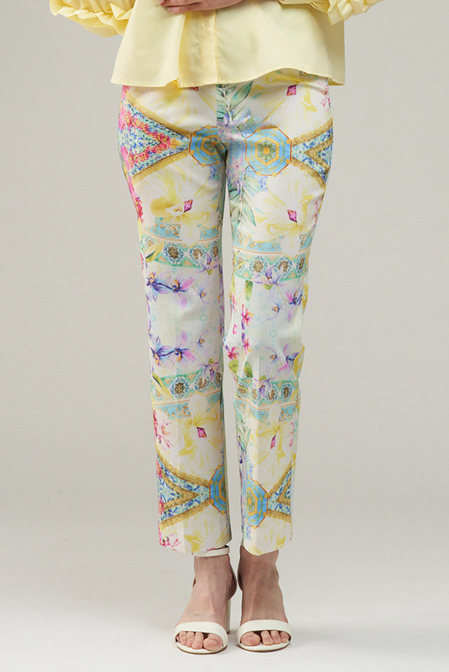 BCP8909MBTP Modern Bootcut Printed Techno Pant