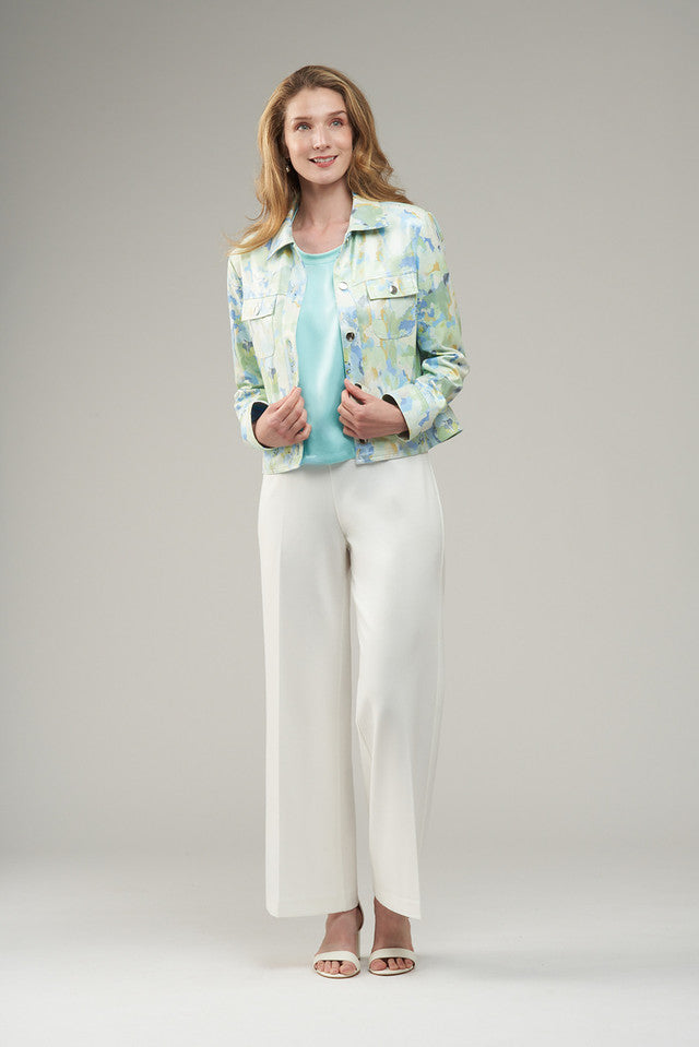 BCJ17657MPR Faux Vegan Leather Jacket