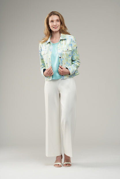 BCJ17657MPR Faux Vegan Leather Jacket