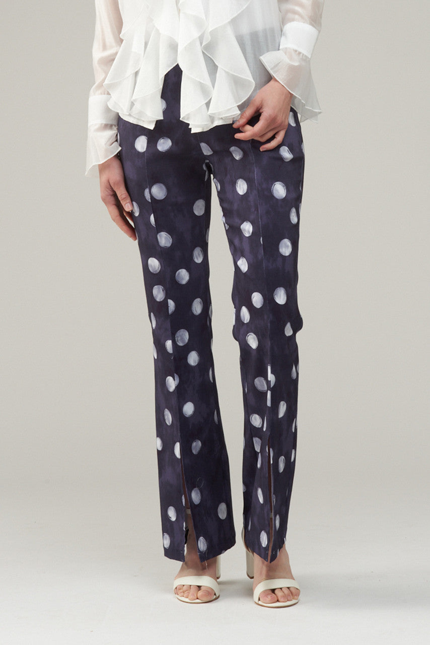 BCP8987TPRA Printed Skinny Vented Scuba Pants