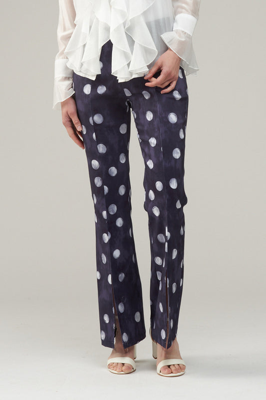 BCP8987TPRA Printed Skinny Vented Scuba Pants