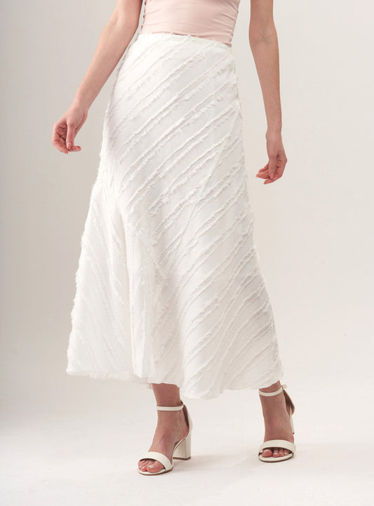 BCS5718 White Eyelash Skirt