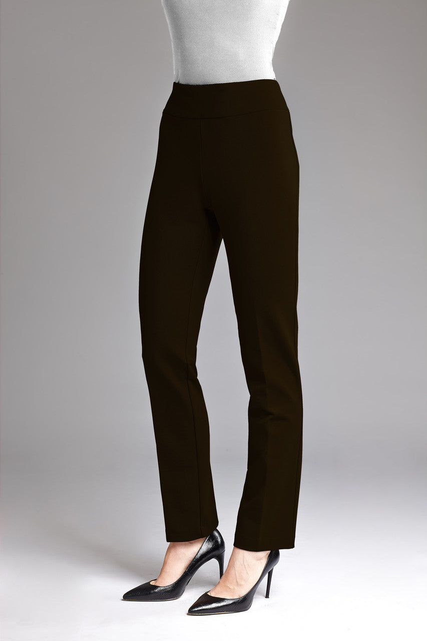 BCP8909B Solid Scuba Straight Pants