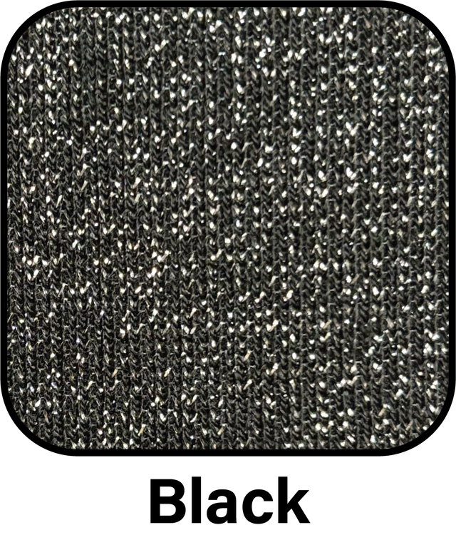 BCT8767 Ribbed Metallic 3/4 Sleeve Top