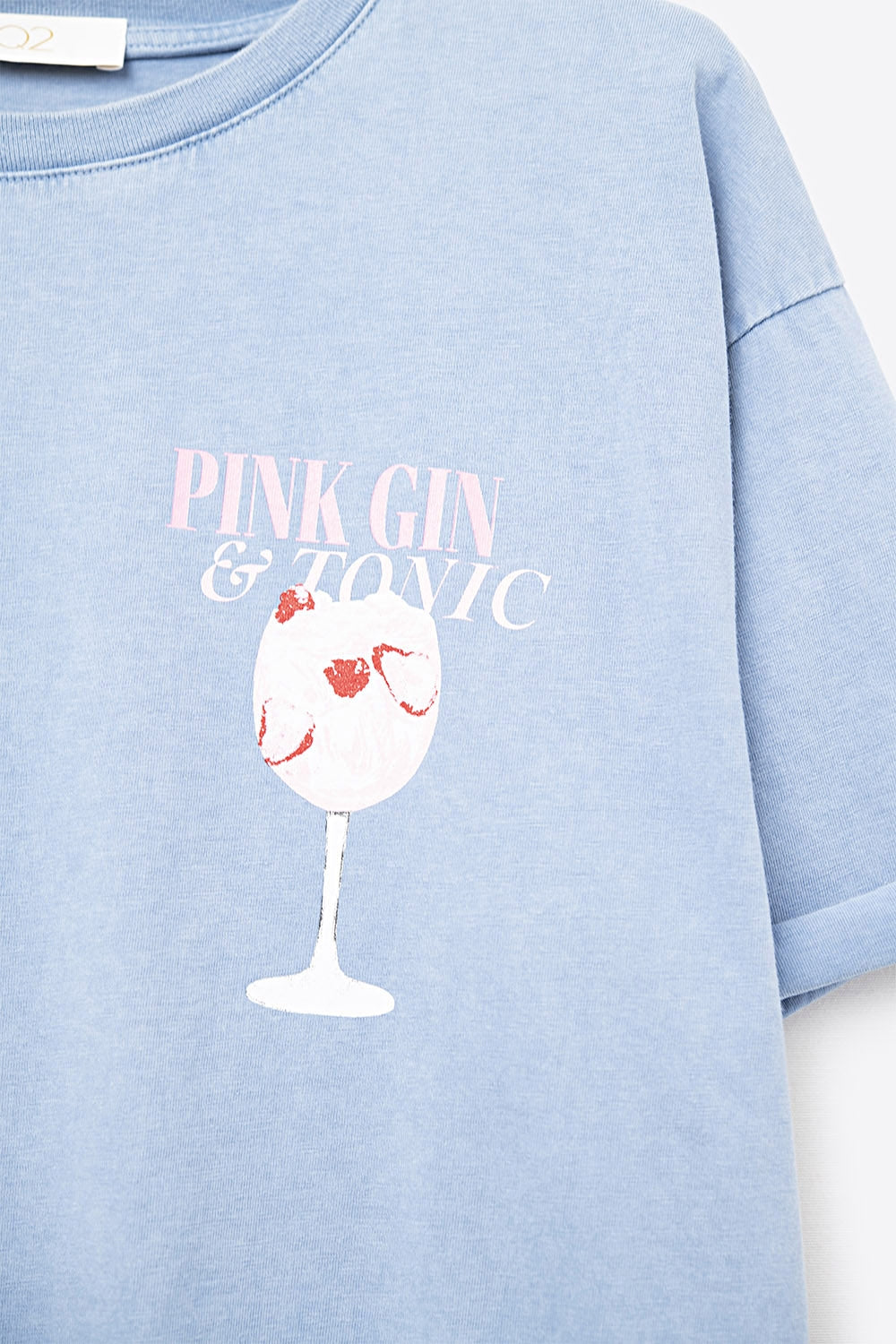 Blue Short Sleeve PINK TONIC T-Shirt