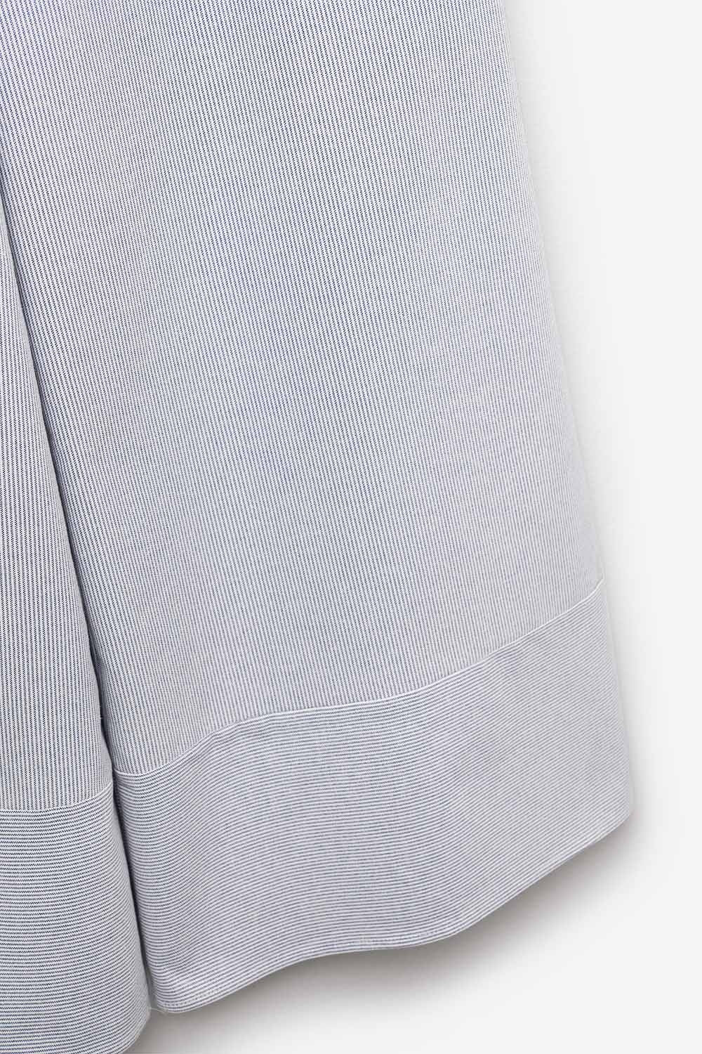 blue striped pants with extra wide leg