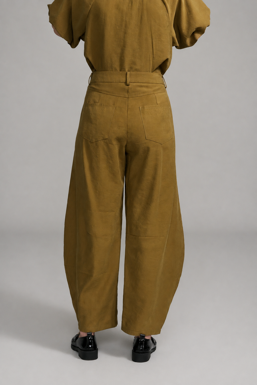 BCP9087A Barrel Leg Pant