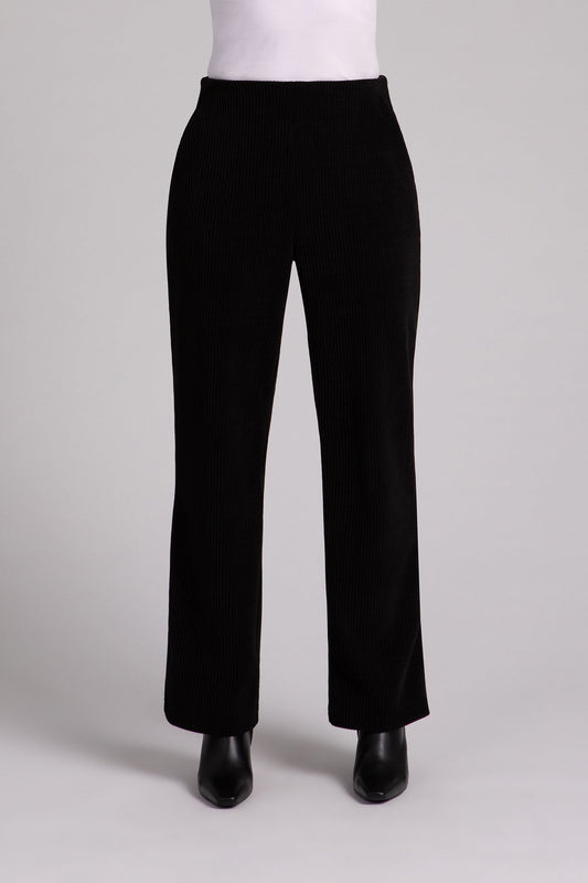 Chenille Cord Pull On Stovepipe Pant
