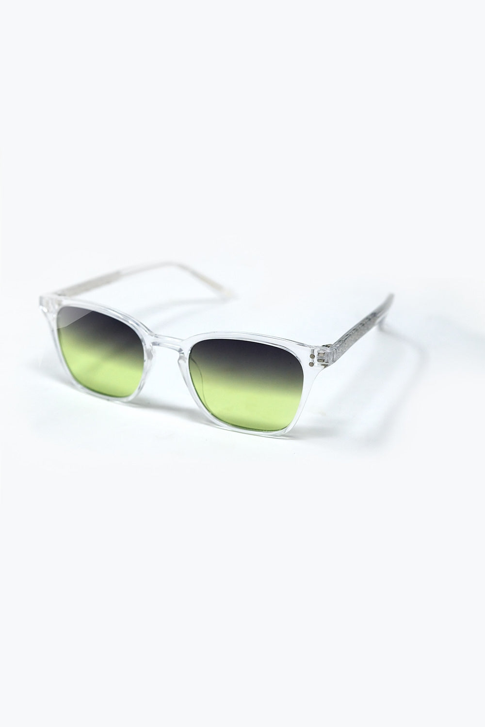 Clear Gradient Sunglasses with Sunset Lenses