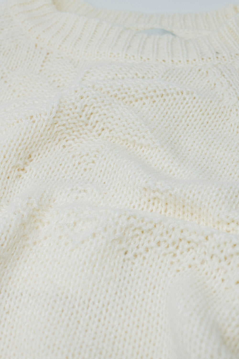 Cream sweater with Christmas detail