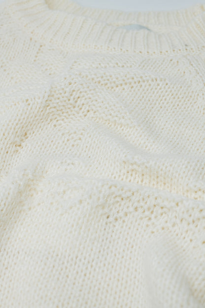 Cream sweater with Christmas detail