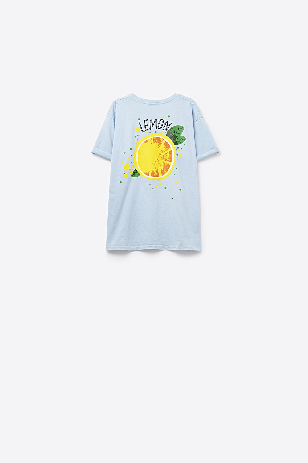 Made in Italy blue t-shirt with Lemon graphic