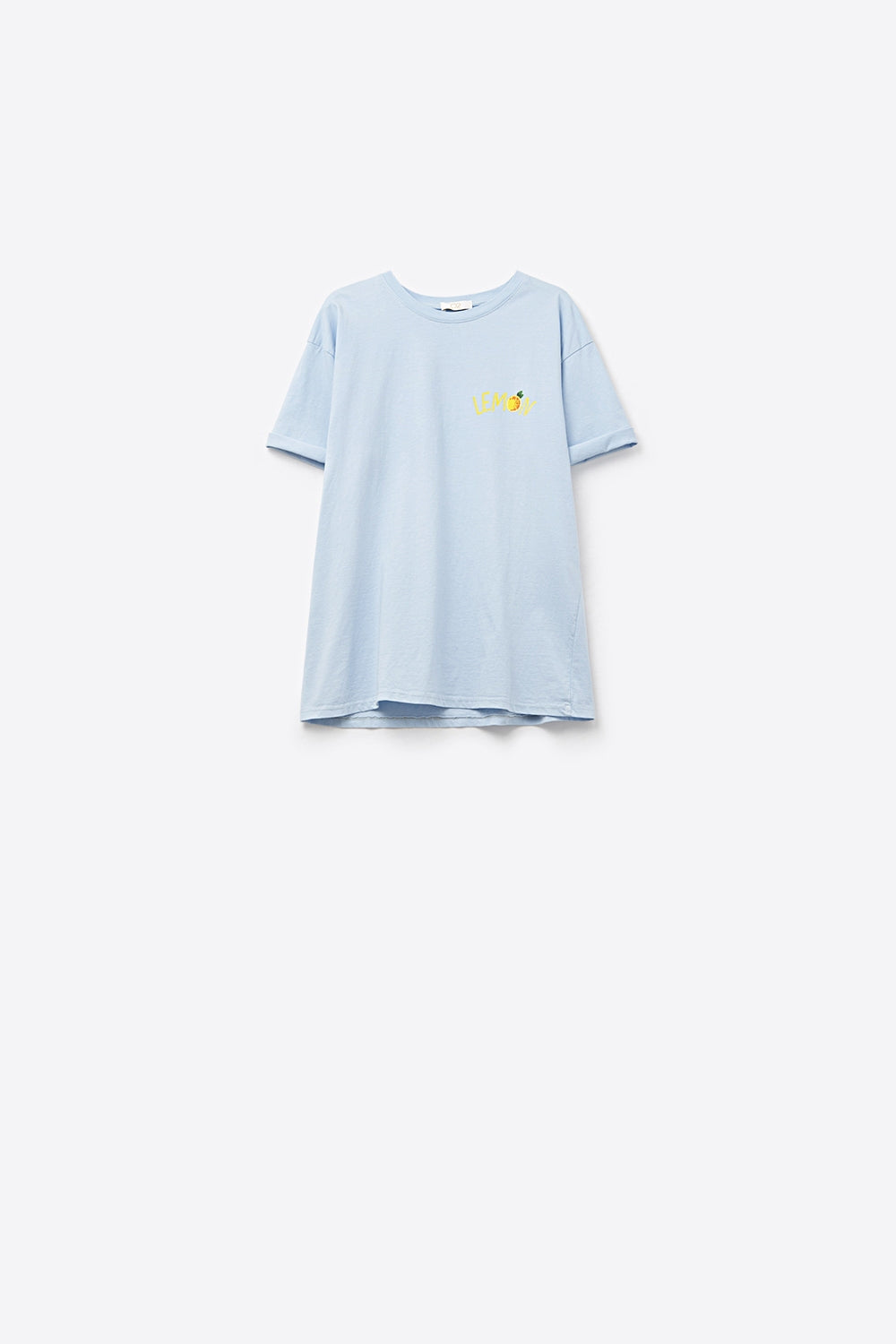 Made in Italy blue t-shirt with Lemon graphic