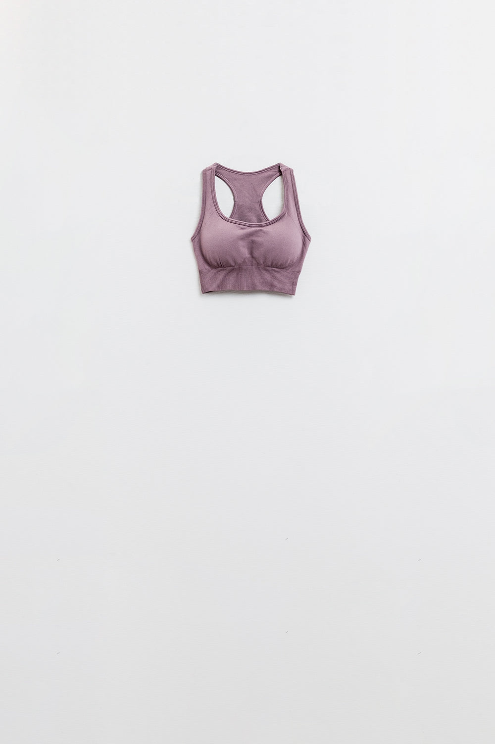 Q2 Mauve Ribbed Sports Bra