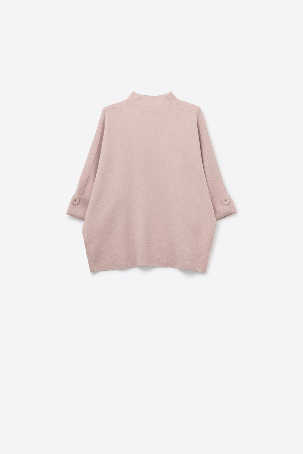 Q2 Pink Knitted Sweater with Button Details