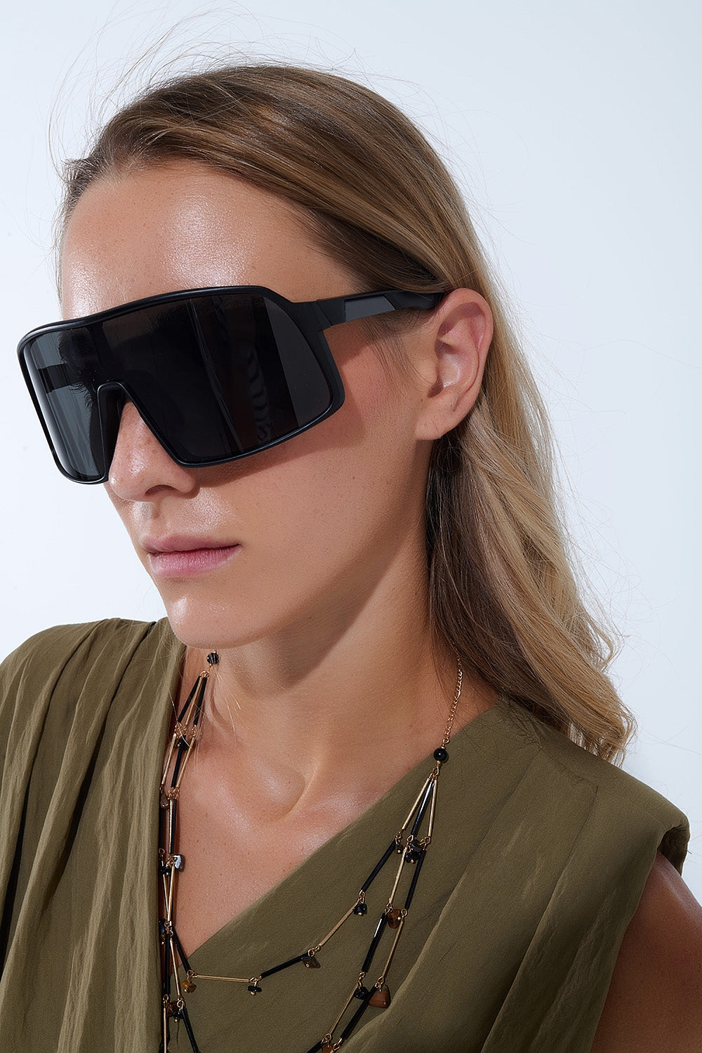 Polarized Sport Sunglasses in Black