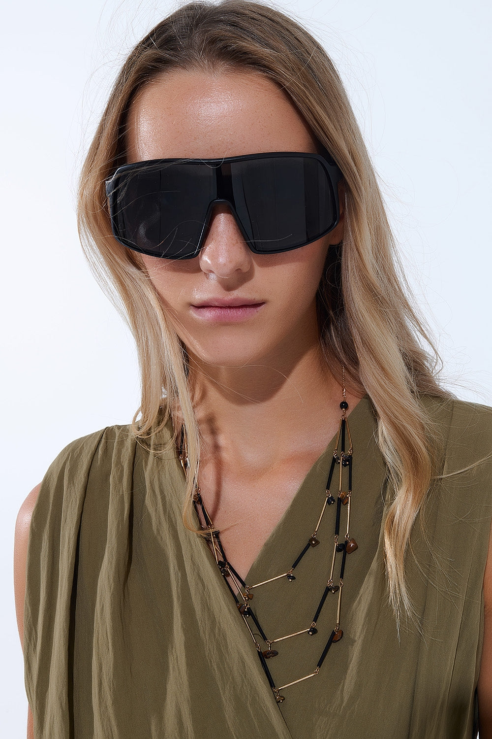 Polarized Sport Sunglasses in Black