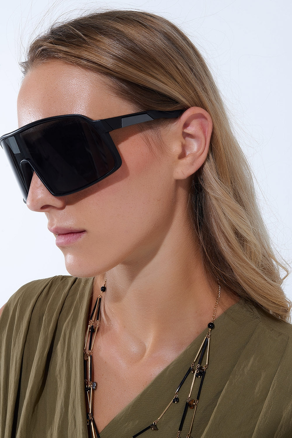 Polarized Sport Sunglasses in Black