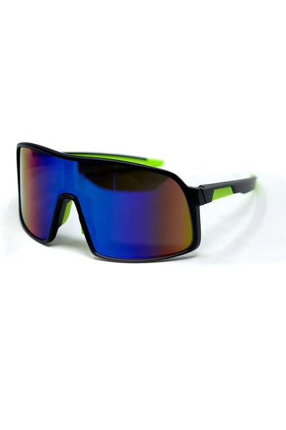 Polarized Sport Sunglasses in Blue Red Gradient