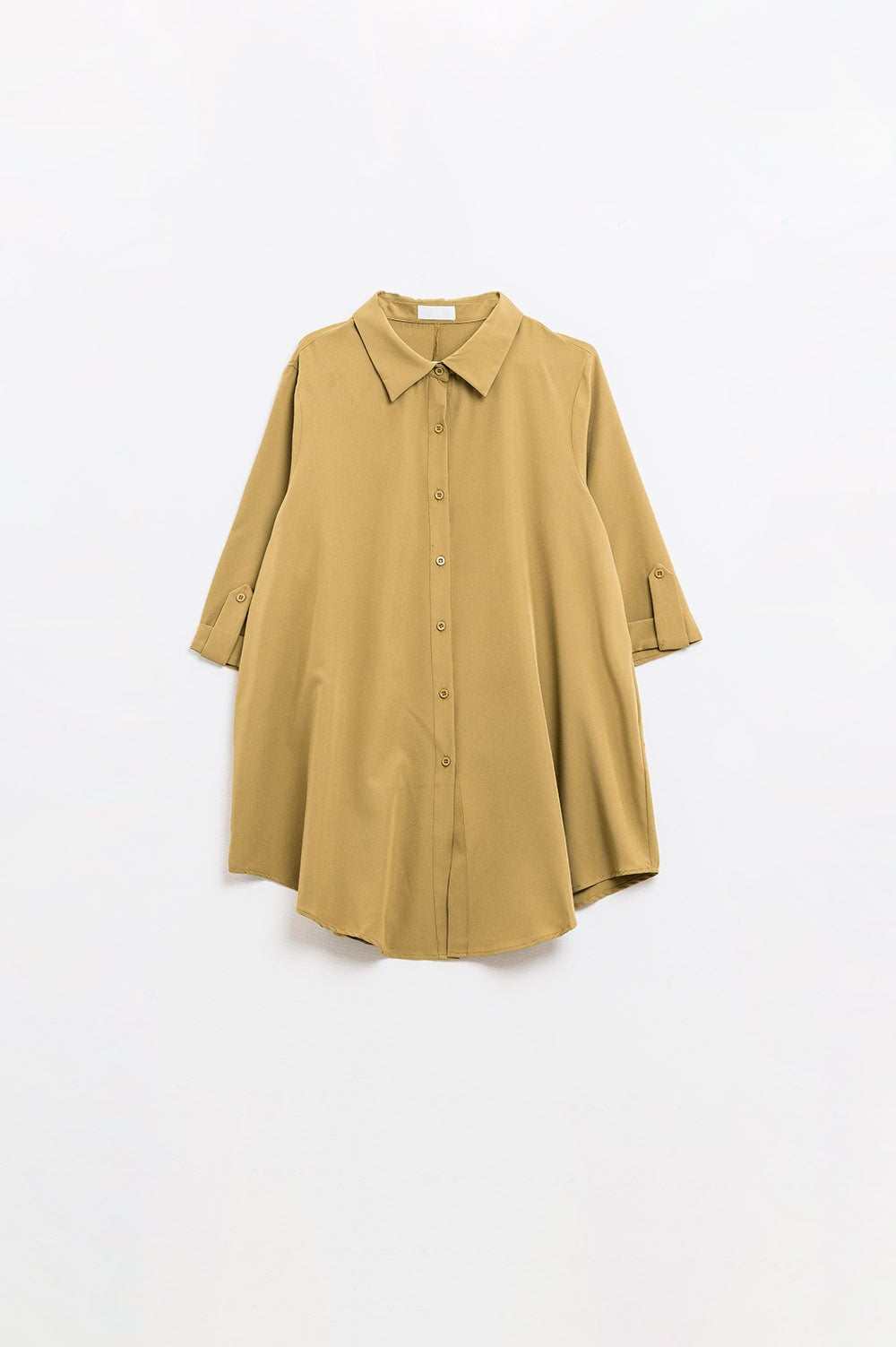 Q2 Shirt made of very soft and light fabric in camel