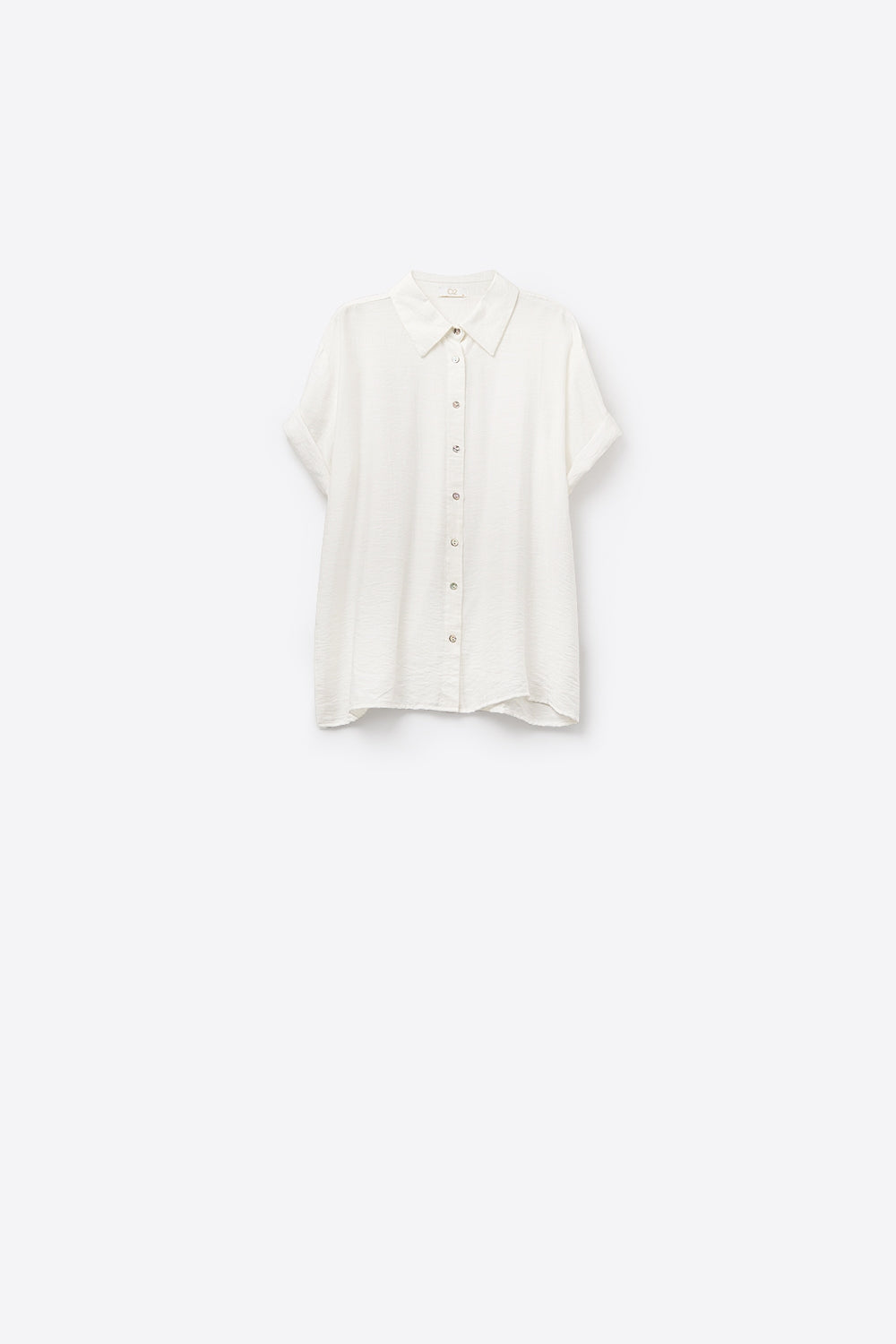 Q2 Short Sleeve Blouse in White