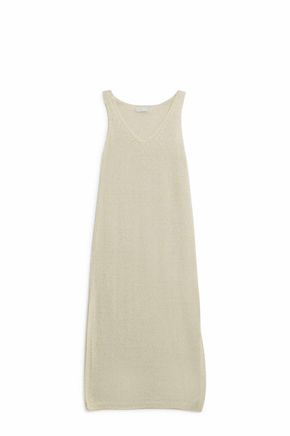 Q2 Sleeveless Maxi White Dress With Side Slit