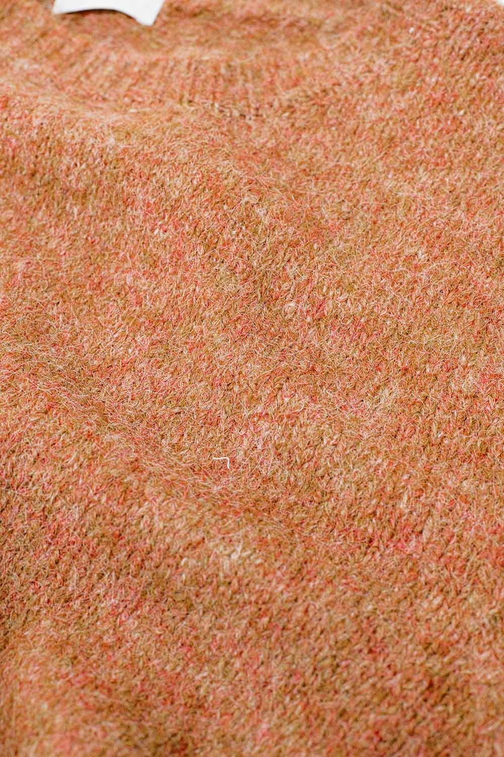 standard fit soft knit sweater in camel