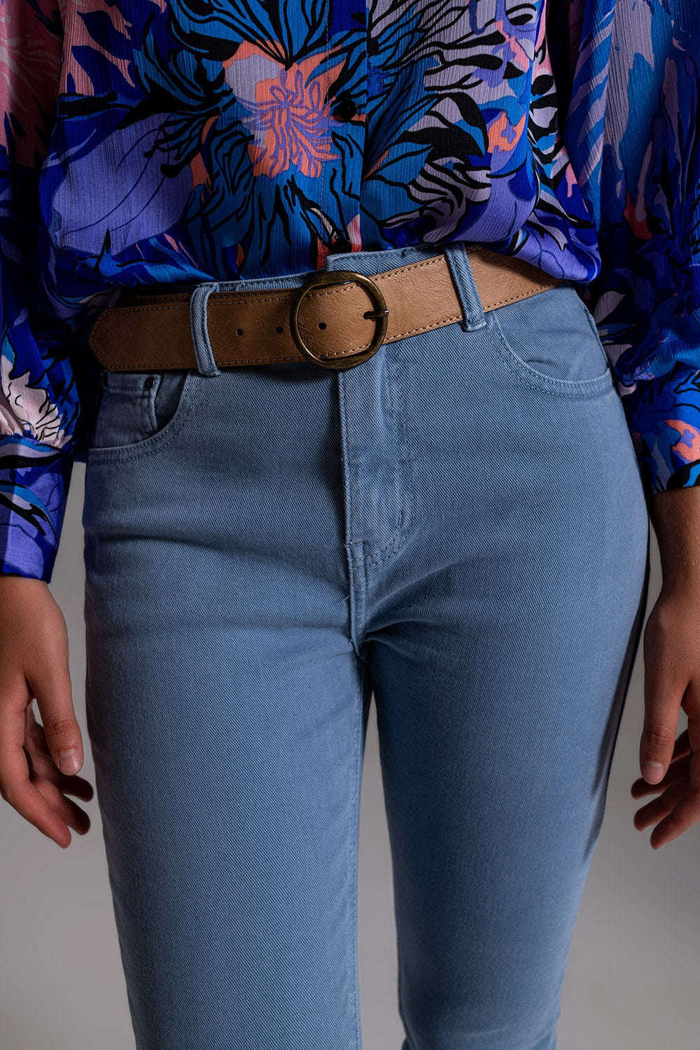 Stretch Cotton skinny jeans in blue