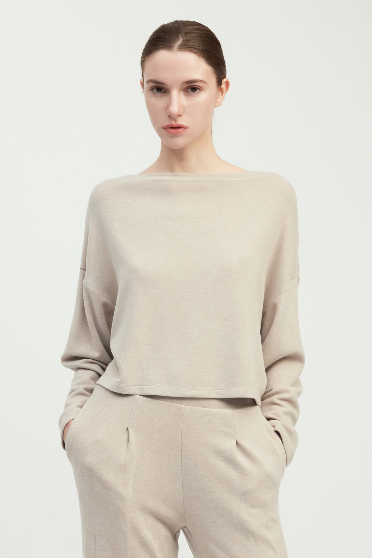 Effortless Crop Lounge Top