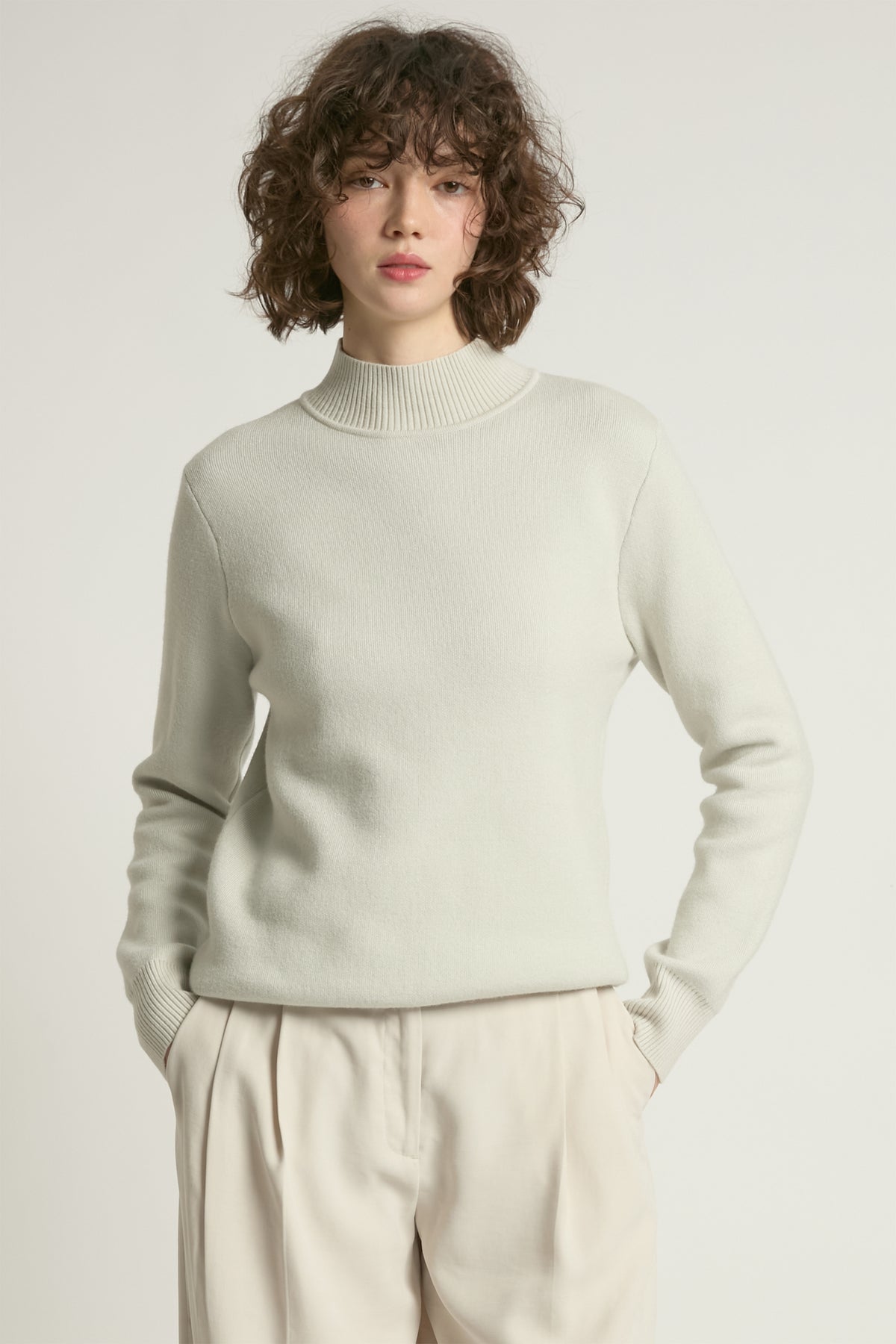 Thermal Mockneck Sweater