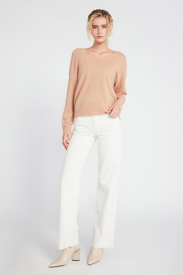 Basic V-neck Wool Sweater